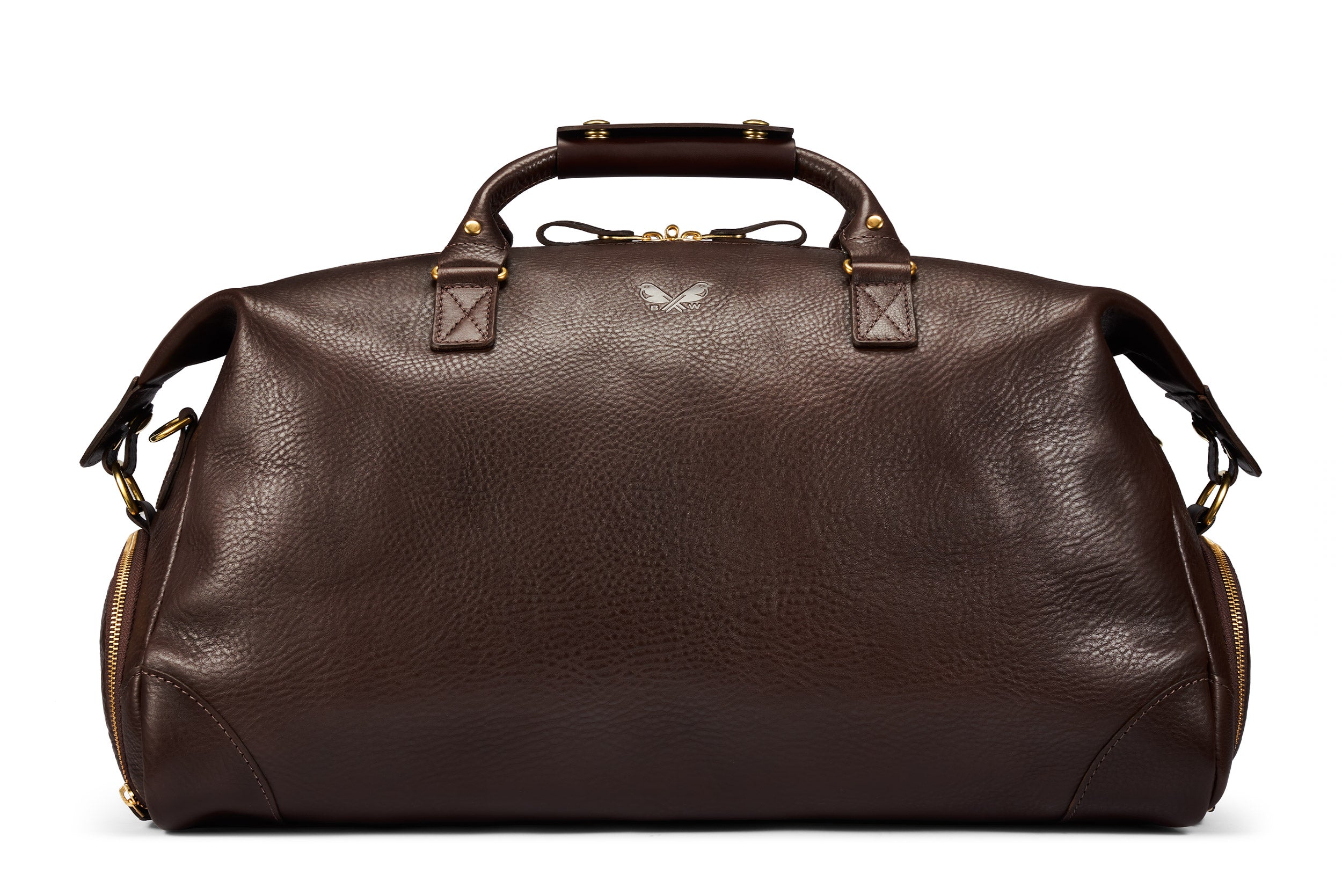 Bennett Winch Weekender holdall in full-grain vegetable-tanned brown leather